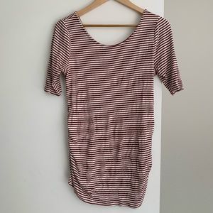 Striped maternity shirt